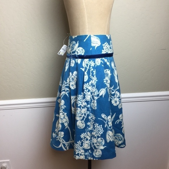 NWT Tracy Reese wool printed pleated skirt Reg $325 SZ 2 - Picture 3 of 7